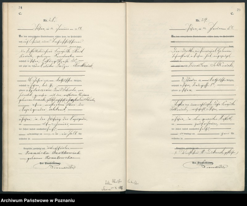 Obraz 17 z jednostki "Księga miejscowa zgonów"