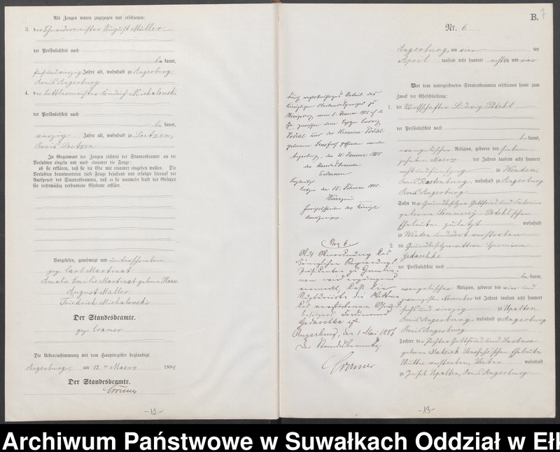 image.from.unit.number "Heiraths-Neben-Register des Preussischen Standes-Amtes Angerburg Kreis Angerburg"