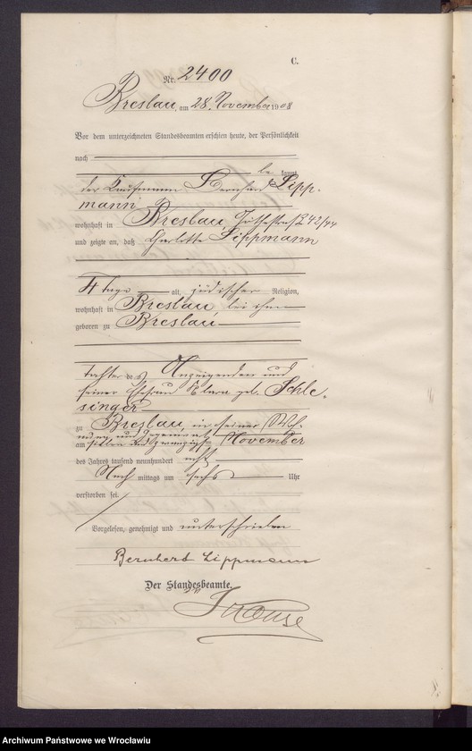 image.from.unit.number "Sterbe-Haupt-Register Breslau II 1908 Band 7"