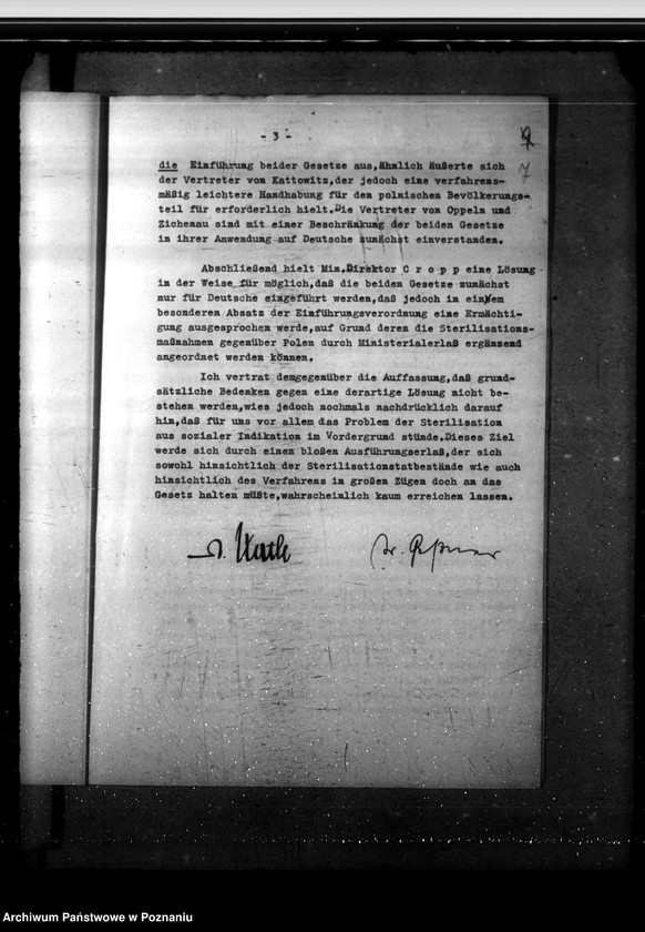 Obraz 10 z jednostki "Gesetz zur Verhütung erkrankten Zackwuchses"