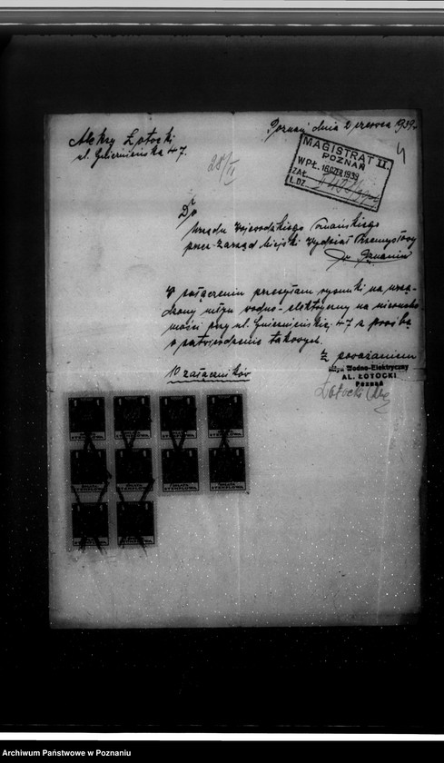 Obraz 8 z jednostki "/Plan urządzenia młyna wodno-elektrycznego w Poznaniu ul. Gnieźnieńska 47/"