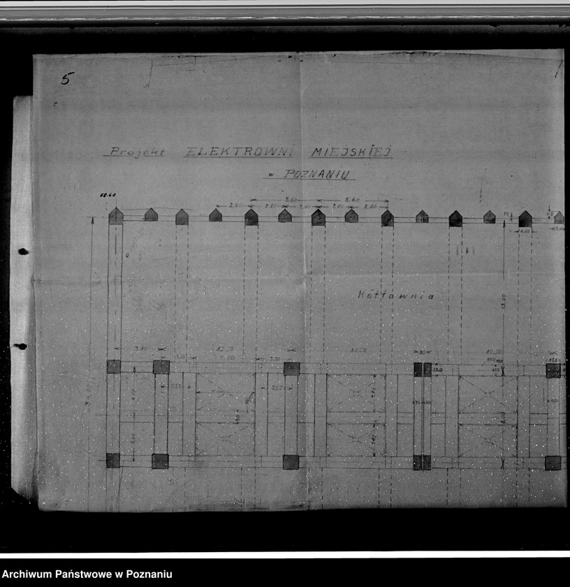 Obraz 9 z jednostki "Projekt budowy Elektrowni Miejskiej w Poznaniu rzuty"