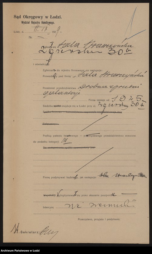 Obraz 3 z jednostki "Sala Krawczyńska – drobna sprzedaż galanterii"