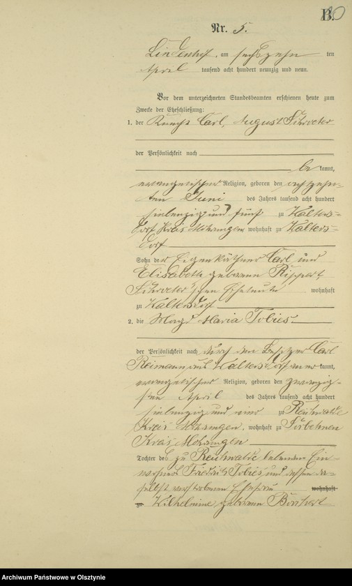 image.from.unit.number "Heiraths-Neben-Register Nr 1 - 16"