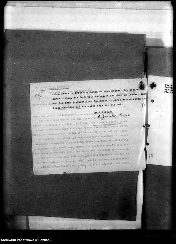 Obraz 19 z jednostki "Korespondencja w sprawie miejscowych Niemców, którzy zginęli w 1939 roku A - K"