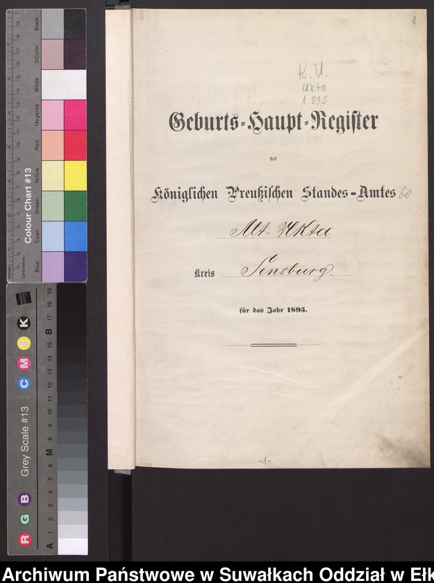 image.from.unit "Geburts-Haupt-Register des Königlichen Preussischen Standes-Amtes Alt Ukta Kreis Sensburg"