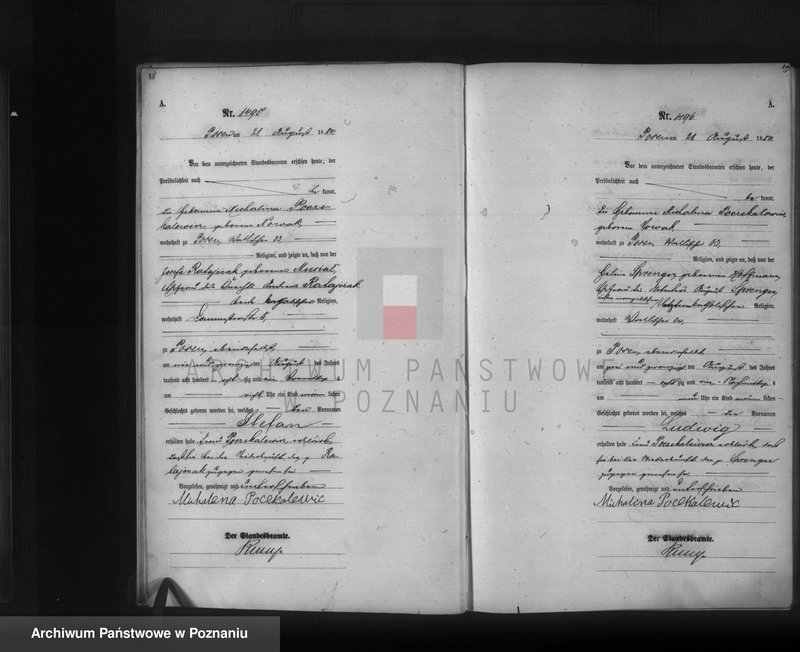 Obraz 16 z jednostki "Księga urodzeń t. IV"