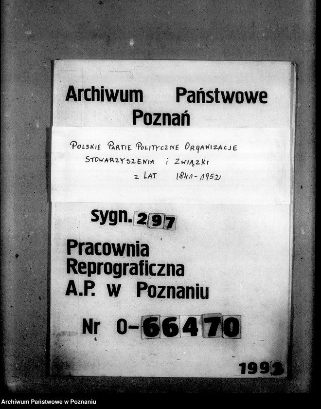 Obraz 1 z jednostki "Protokolarz Wielkopolskiego Związku Powstańców i Strzelców oddział w Rogoźnie"