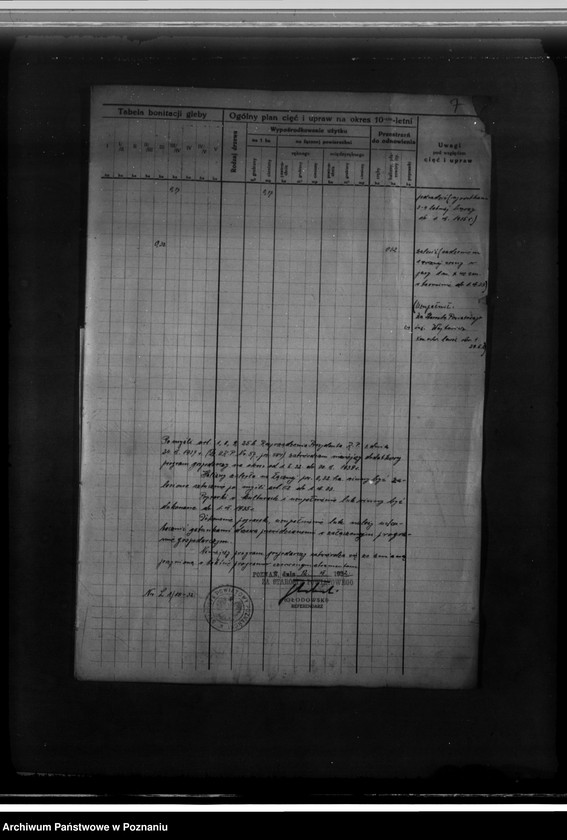 Obraz 12 z jednostki "Program gospodarczy dla lasu J. Kajewskiego w gminie Wiórek powiat poznański 1929-1939"