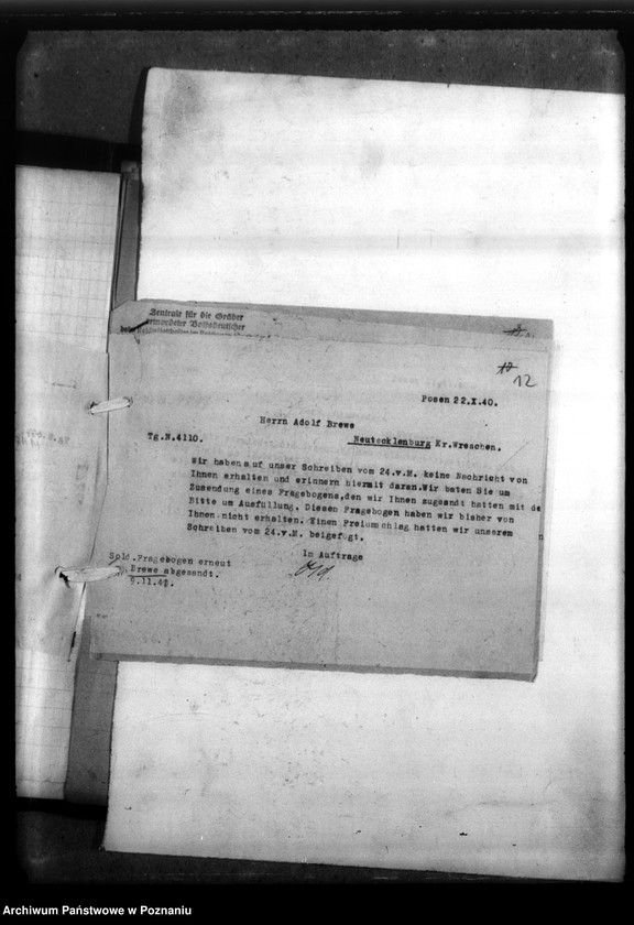 Obraz 16 z jednostki "Gustaw Aldrup aus Grünkof, Kreis Wreschen (Września)"