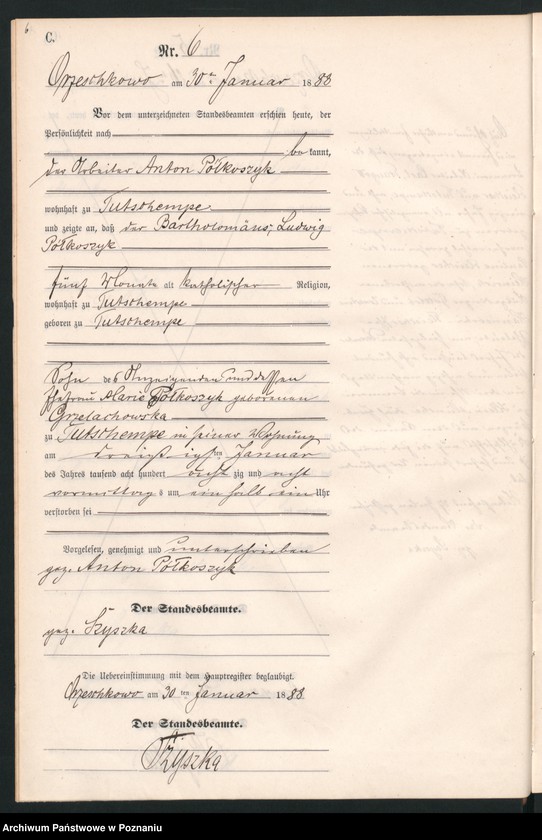 Obraz 9 z jednostki "Księga zgonów"