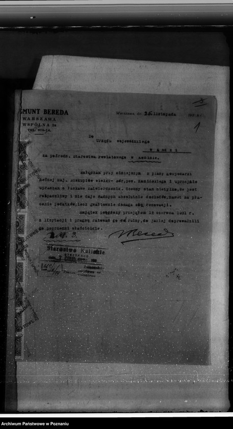 Obraz 5 z jednostki "Sprawa zmiany rodzaju użytków 180,87 ha gruntów leśnych w majątku Biskupiec-Wielki-Bór powiatu konińskiego dla celów gospodarstwa rolnego"