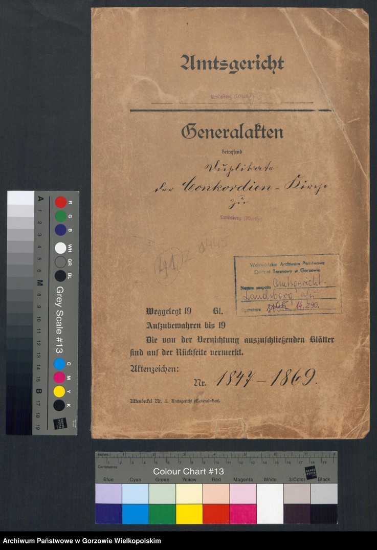 image.from.unit.number "Duplikate der Kirchenbücher der Concordien Kirche zu Landsberg an der Warthe"