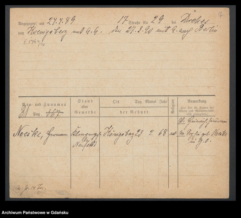 image.from.unit.number "Karty meldunkowe: Nörlich - Norrmann"