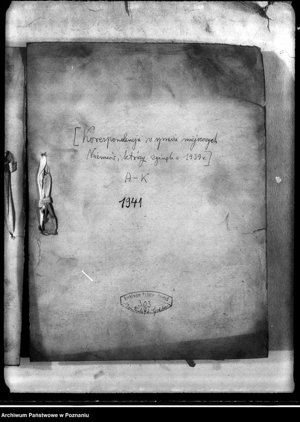 Obraz 4 z jednostki "Korespondencja w sprawie miejscowych Niemców, którzy zginęli w 1939 roku A - K"