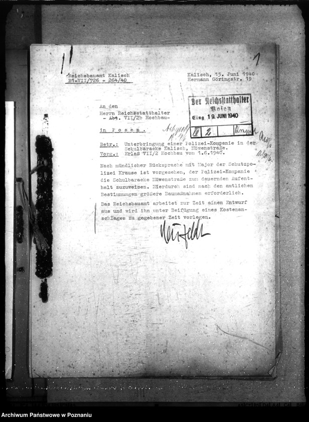 Obraz 5 z jednostki "Unterbringung einer Polizei- Kompanie in Kalisch"