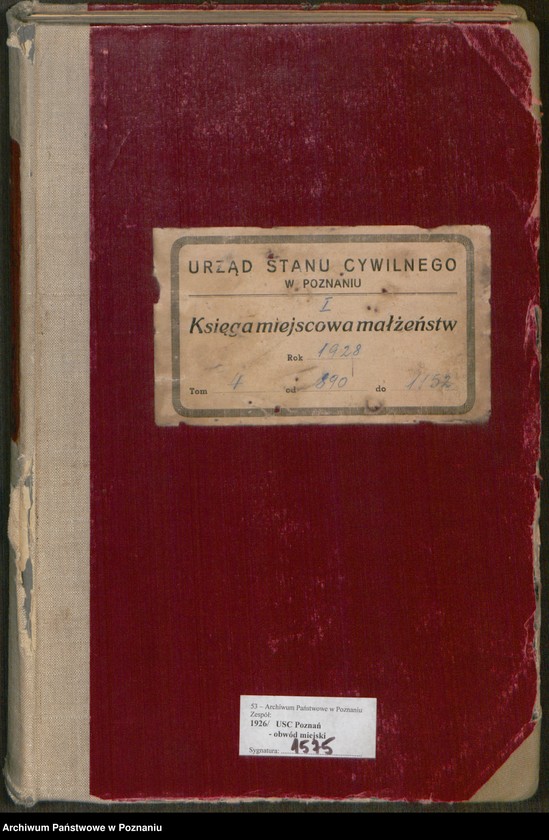 image.from.unit.number "Księga miejscowa małżeństw tom IV [Rejestr główny małżeństw]"