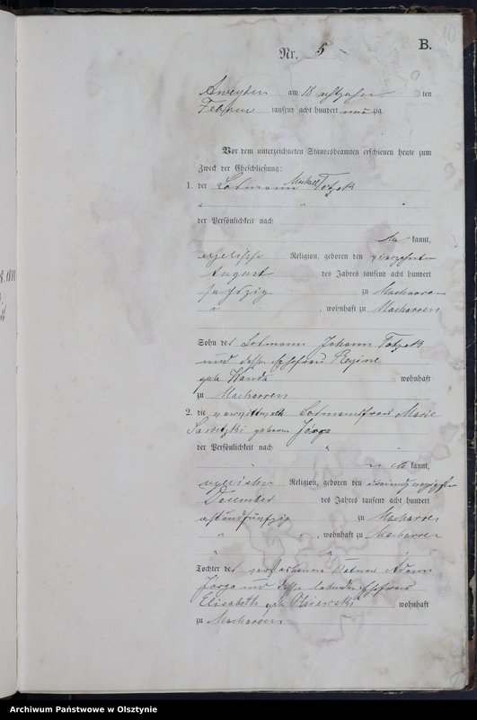 image.from.unit.number "Heiraths-Haupt-Register Nr 1 - 33"