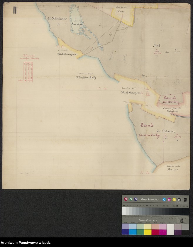 Obraz 2 z jednostki "Odrys pomiaru przestrzeni leśnej Charłupia Wielka ... w powiecie sieradzkim położonej"