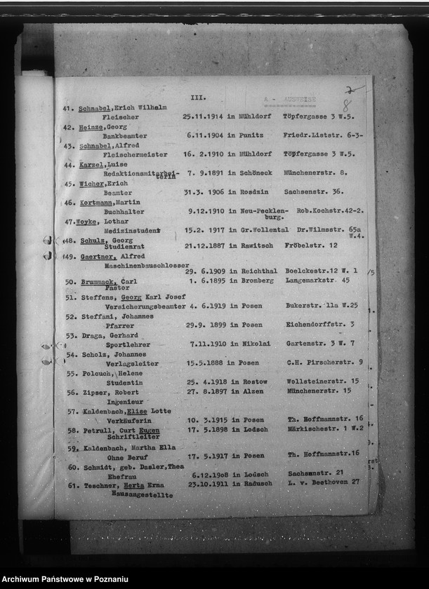 image.from.unit.number "Deutsche Volksliste. Allgemeiner Schriftverkehr mit den Bezirksstellen und mit den Zweigstellen"