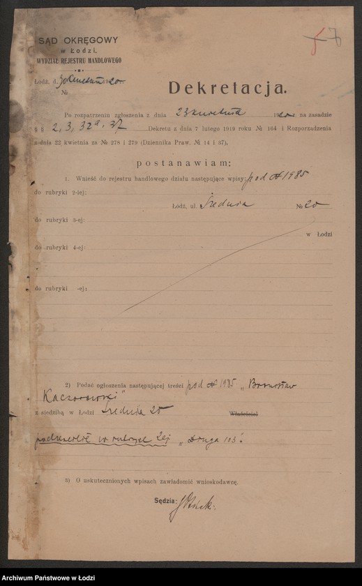 Obraz 9 z jednostki "Bronisław Kaczorowski – skład win i wódek kolonialno-spożywczy"