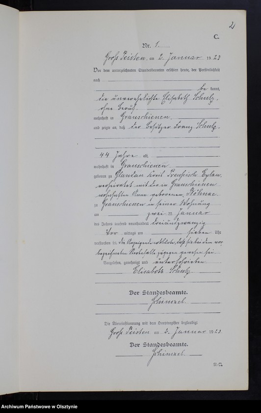 image.from.unit.number "Sterbe-Neben-Register Nr 1 - 23 [ Księga zgonów - wtóropis ]"