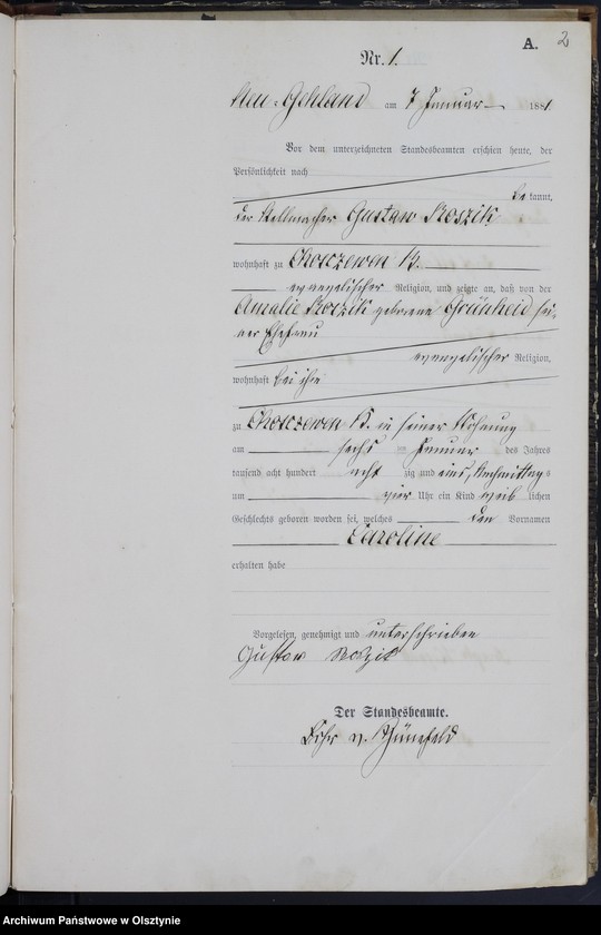 image.from.unit.number "Geburts-Haupt-Register Nr 1 - 43"