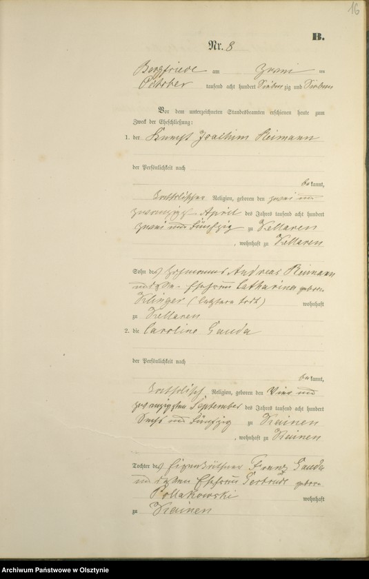 image.from.unit.number "Heiraths-Haupt-Register Nr 1 - 14"