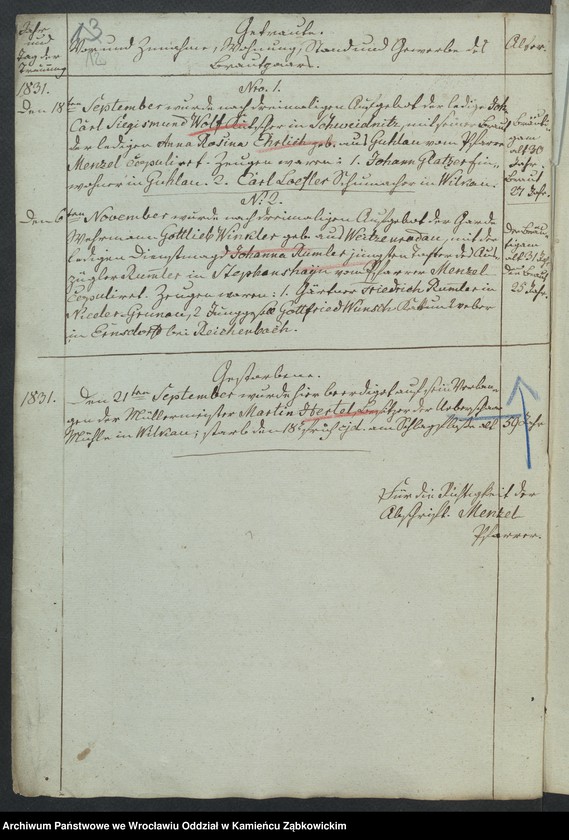 image.from.unit.number "Amtsgericht Schweidnitz Duplicate der Kirchenbücher der katholische Kirche zu Weizenrodau"