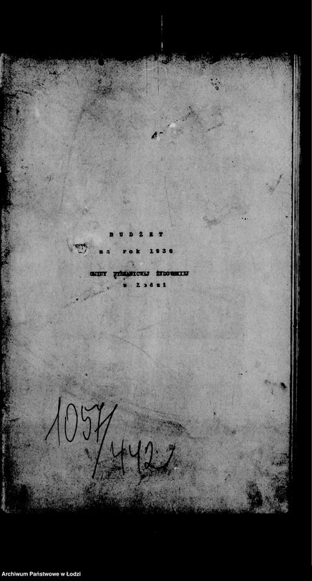 Obraz 4 z jednostki "Budżet na rok 1936 Zarządu Gminy Wyznaniowej Żydowskiej m. Łodzi"