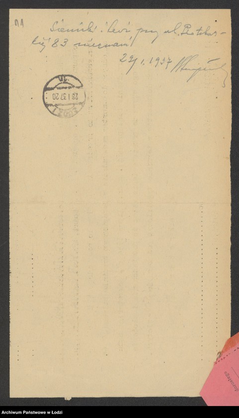 Obraz 13 z jednostki "Sienicki i Lewi- handel papierem i przędzą"