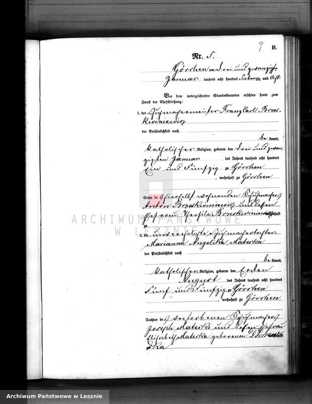 Obraz 13 z jednostki "[Księga małżeństw - tom I]"