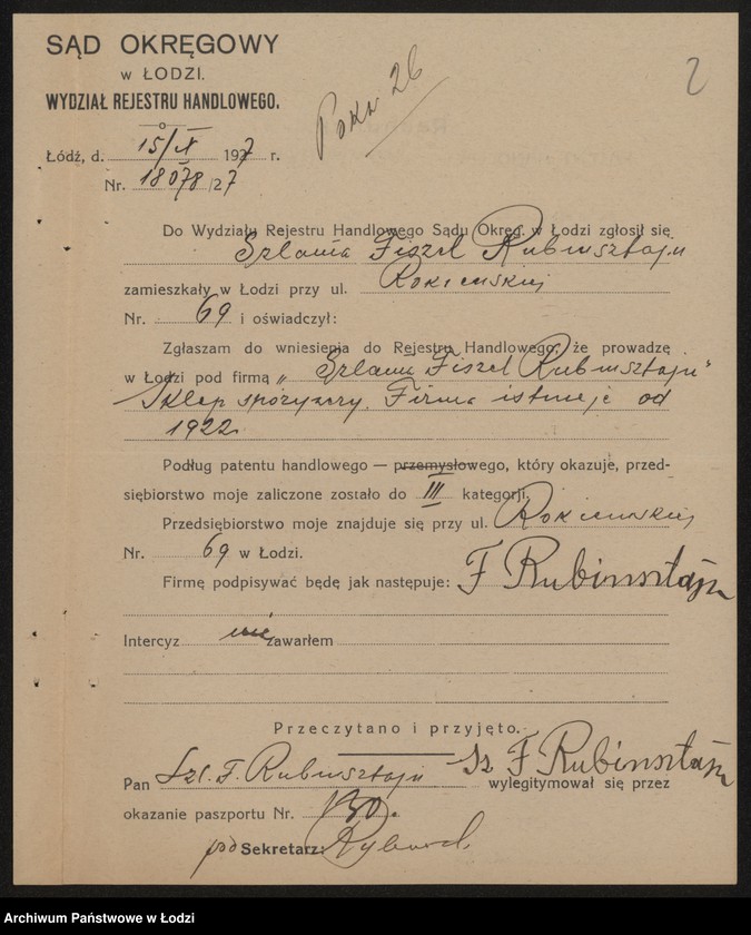 Obraz 4 z jednostki "Szlama Fiszel Rubinsztajn- sklep spożywczy"