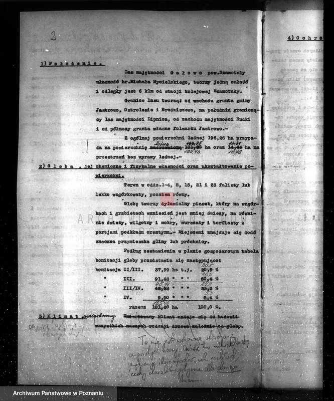 image.from.unit.number "Plan urządzenia gospodarstwa leśnego dla lasu majętności Gałowo powiat szamotulski 1933-1943"