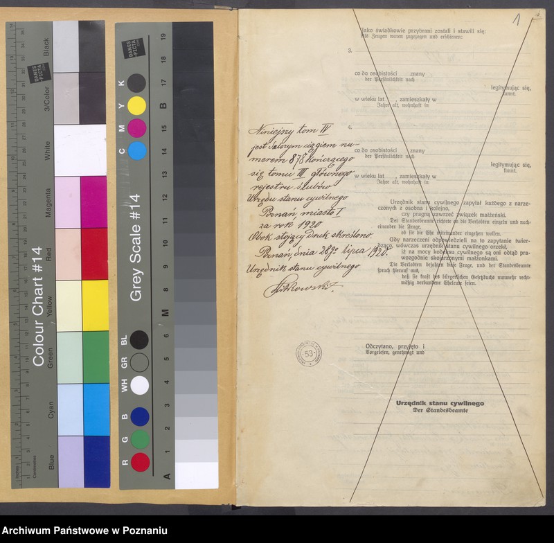 Obraz 3 z jednostki "Księga miejscowa małżeństw tom IV[Rejestr główny małżeństw]"