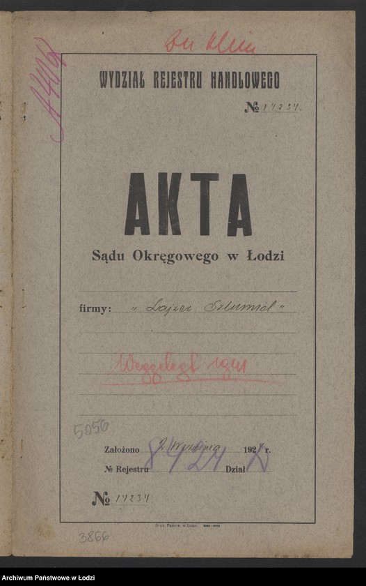 Obraz 2 z jednostki "Lajzer Szlumiel- tkalnia- Zgierz"