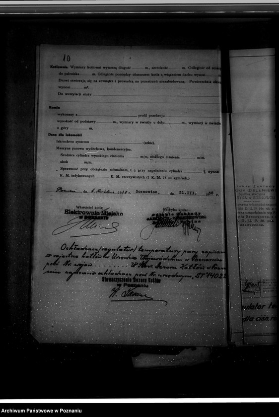 Obraz 14 z jednostki "Elektrownia Poznań Tama Garbarska nr woj. 7292"