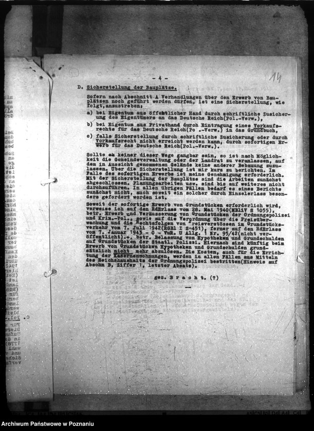 Obraz 18 z jednostki "Allgemeine Unterkunftsfrage der Polizei- und Gendarmerie im Warthegau"