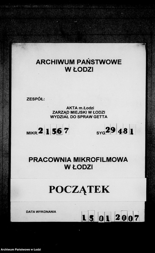 Obraz 1 z jednostki "J.[uden] 391-405 [Wnioski Żydów z Getta o zwrot należności za pracę lub towar wzięty na kredyt]"