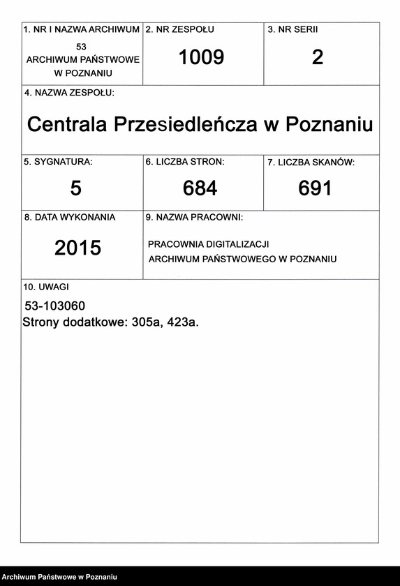 Obraz 1 z jednostki "Verdrängungslisten Gostigen [Gostyń]"