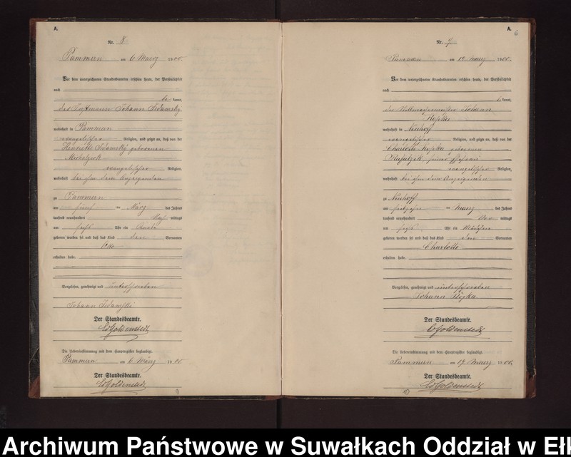 image.from.unit.number "Geburts-Neben-Register des Preussischen Standes-Amtes Neuhoff Kreis Loetzen"