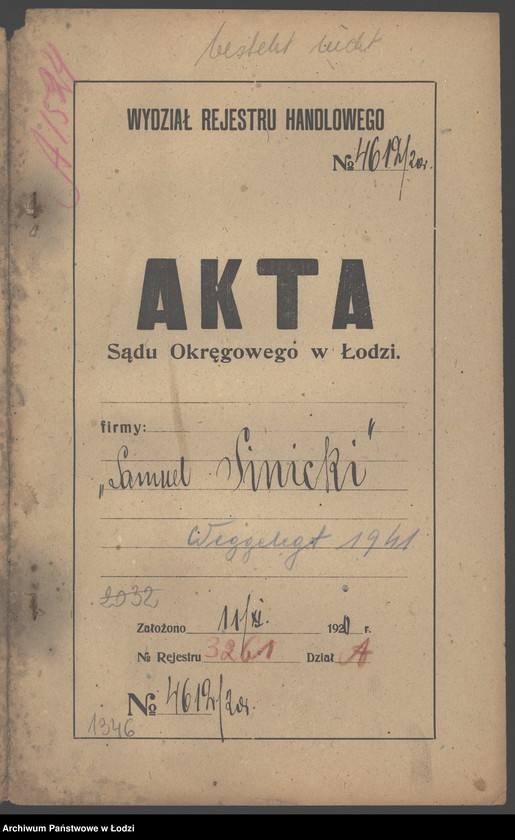 Obraz 2 z jednostki "Samuel Sinicki- sprzedaż opałowego drzewa i farbiarnia"