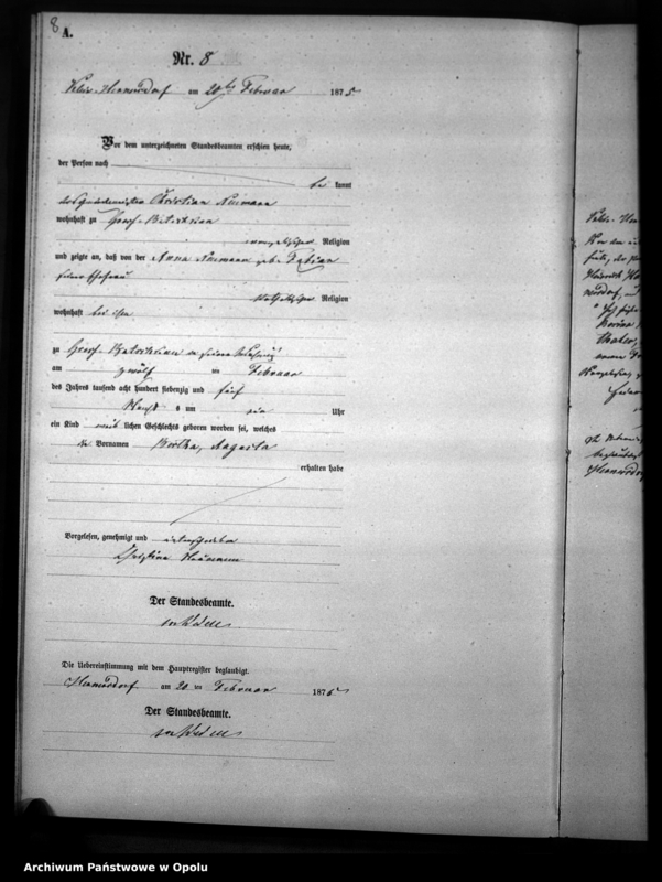 image.from.unit.number "Geburts-Neben-Register des Standesamtsbezirks Hennersdorf [1875]"