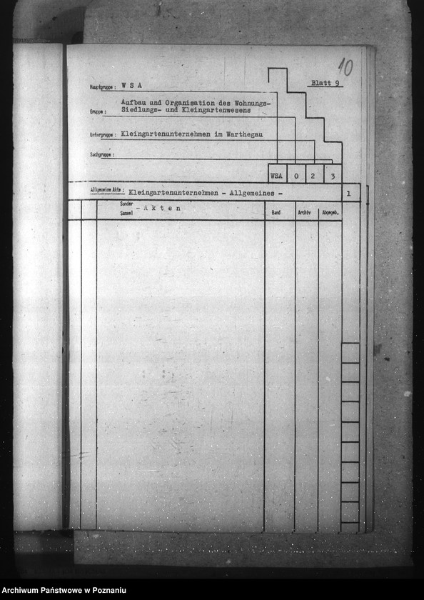 Obraz 14 z jednostki "Wykaz dla urzędu Wohnungs- und Sied- lungsamt"