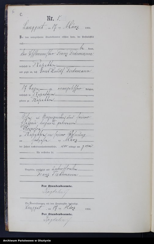 image.from.unit.number "Sterbe-Neben-Register Nr 1 - 22"