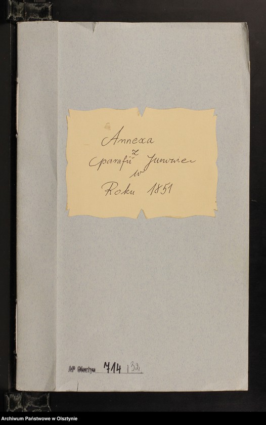 image.from.unit.number "Annexa z parafii Janowiec w roku 1851"