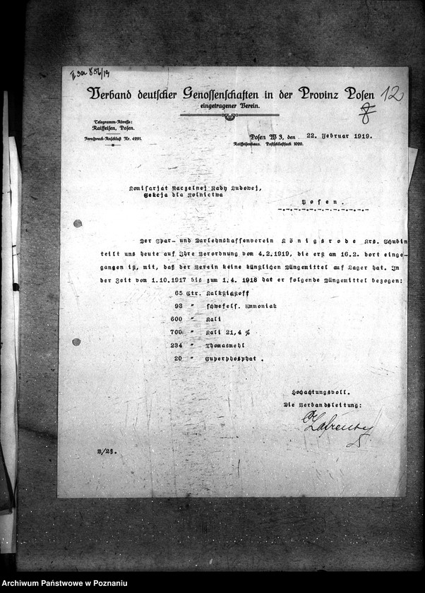 Obraz 17 z jednostki "Sztuczne nawozy zaprzedane w czasie od 1.10.17 - 1.4.1918"