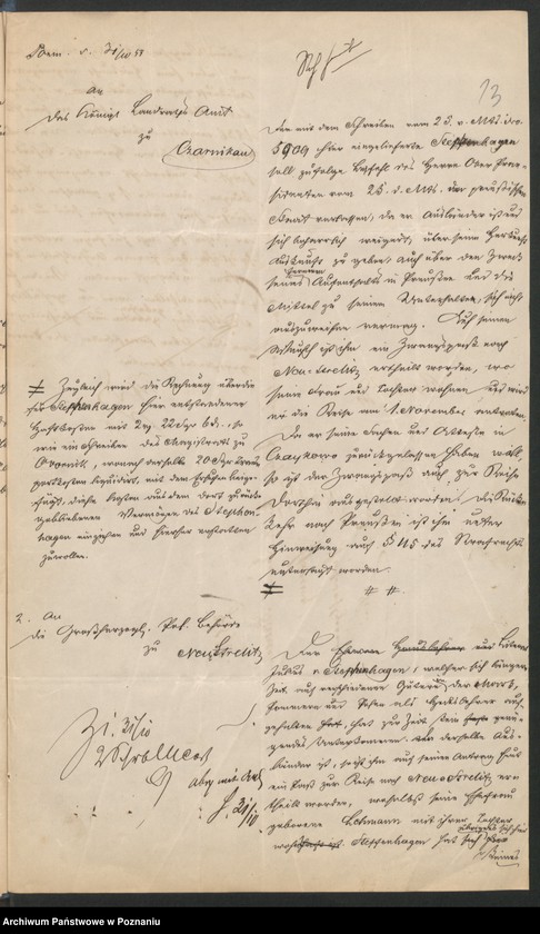 Obraz 17 z jednostki "A. betr. den polnischen Flüchtling Literaten Julius von Stephenhagen"