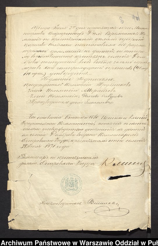image.from.unit.number "O urządzaniu chłopów byłej rządowej wsi Dąbrowa, gm. Jasienica"