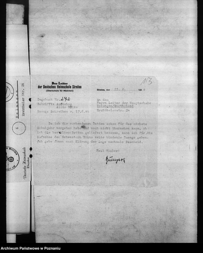 Obraz 17 z jednostki "Aufnahme der Schüler in die Oberschulen."